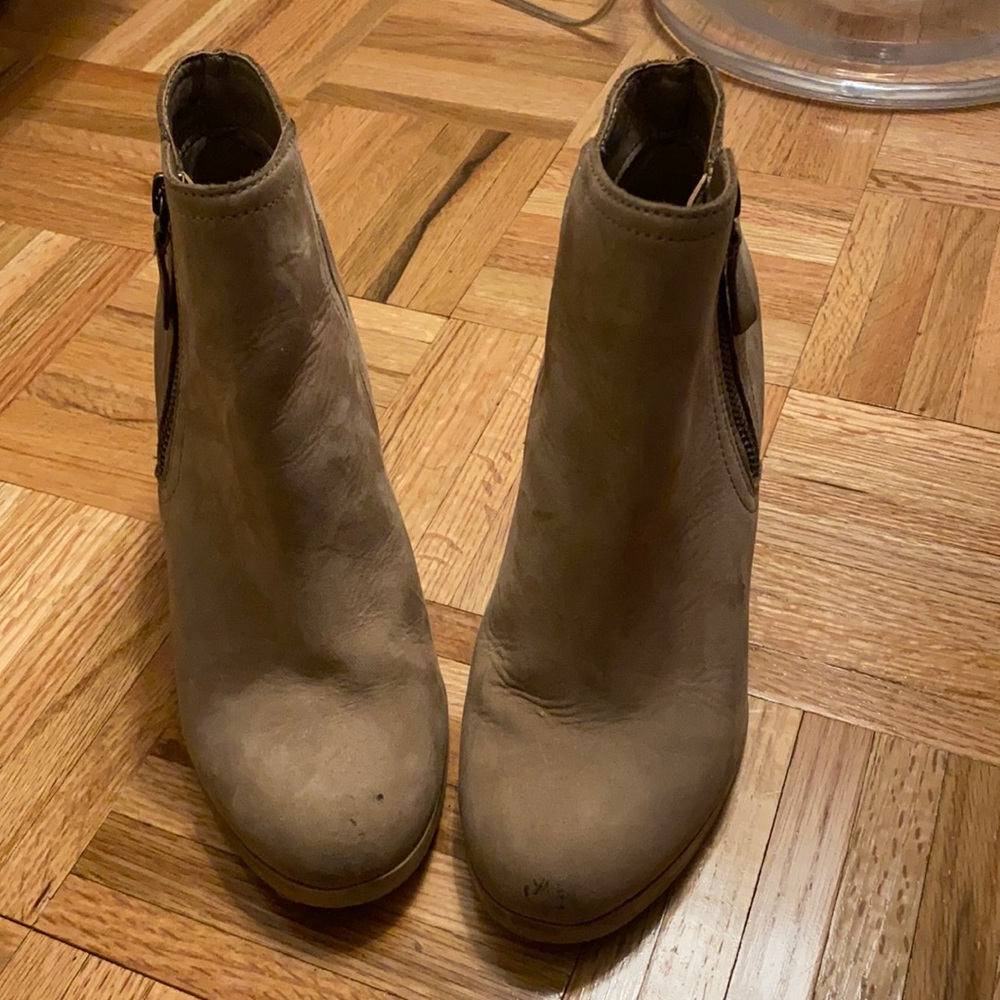 Aldo Suede Tan Booties